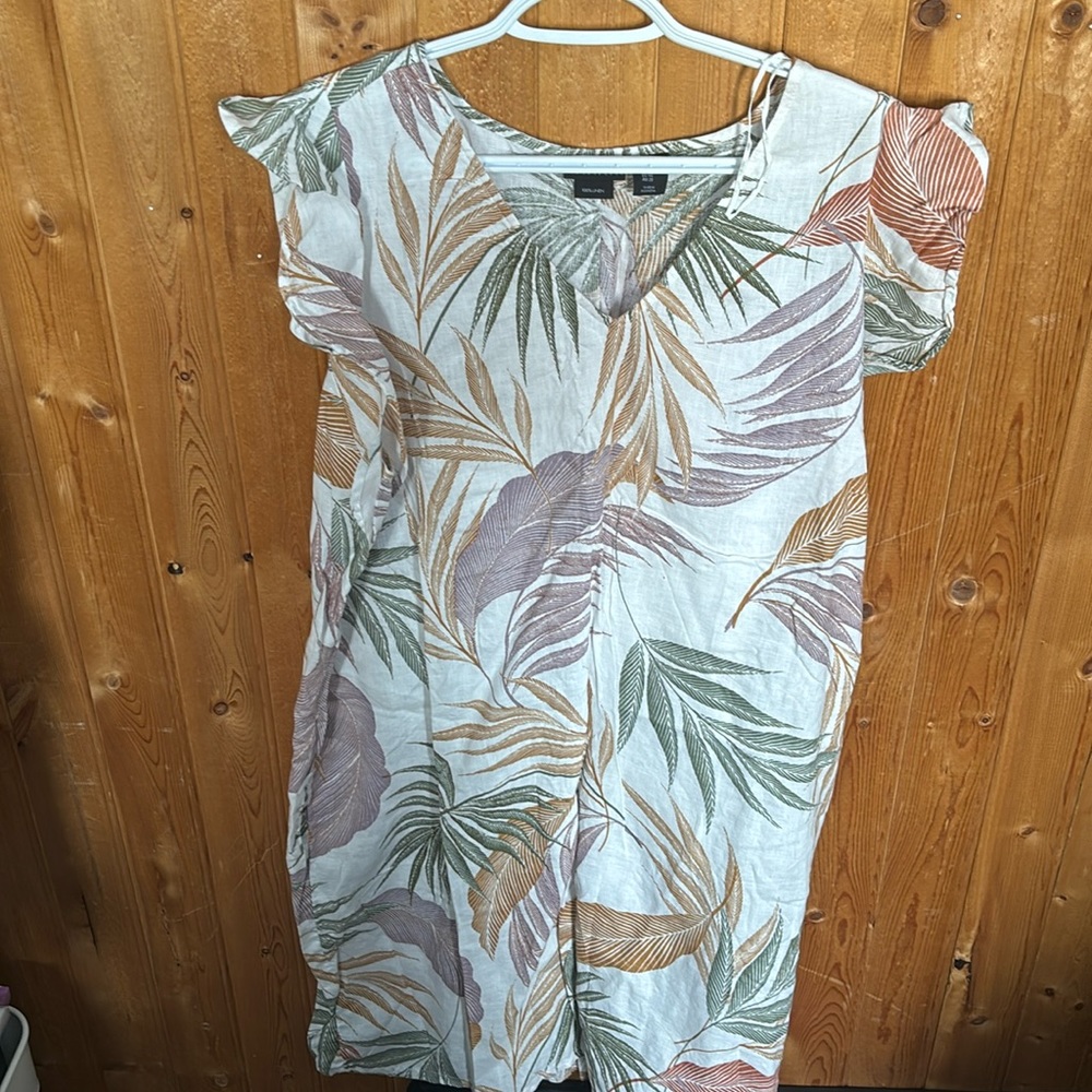 Tahari 100% Linen Dress